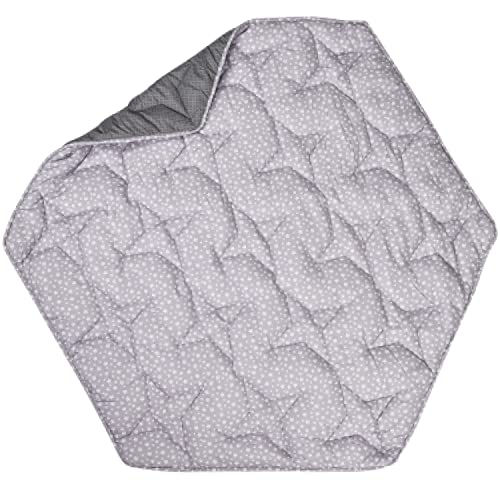 Image of ChildLike Behavior Baby Play Mat - Foldable Hexagon Floor Mat for Infant & Toddler - Soft Cushion Crawling Mat for Kids Activity - Portable Baby Mat for Indoor, Outdoor, & Travel 30 x 16 x 0.39 inches