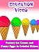 Education Video - Factory Ice Cream and Funny Eggs in Colorful Videos
