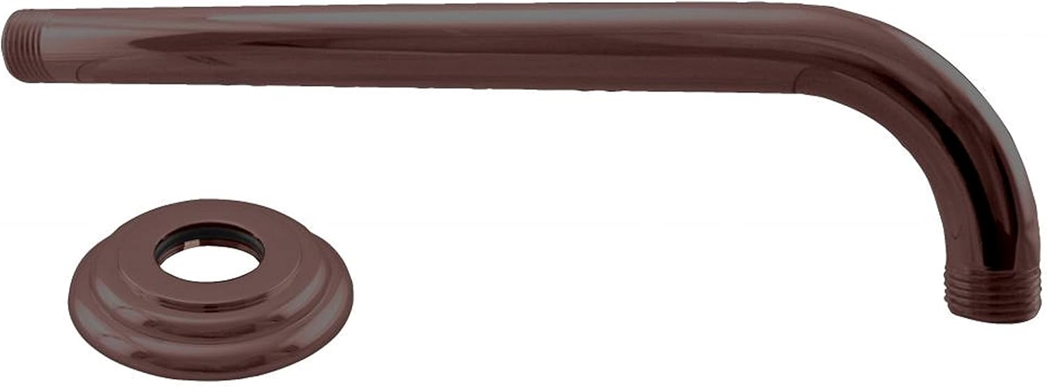 12" Oil Rubbed Bronze Rain Shower Head with Wall Mount Arm