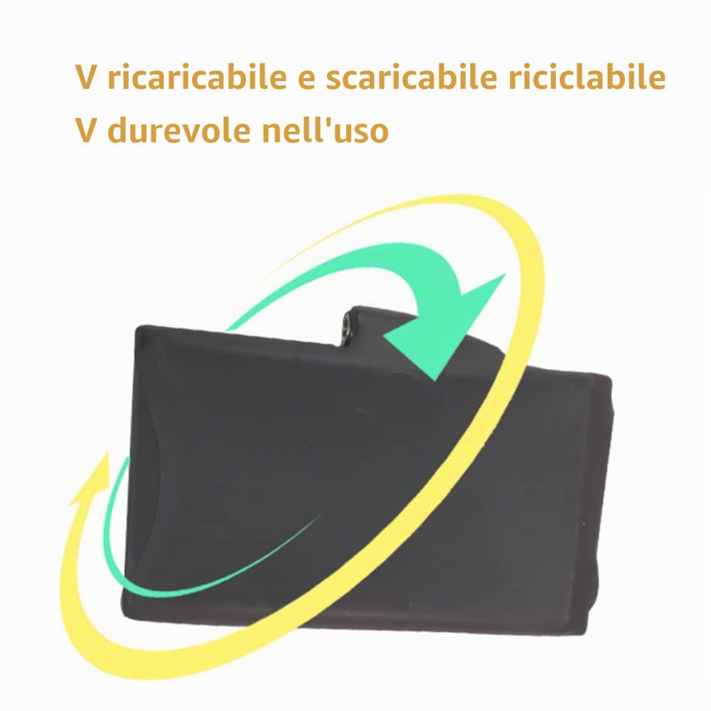 Riloer Batteria Ricaricabile ai Polimeri di Litio - Batterie 7.4V 2200mAh per Guanti Riscaldati Calze Cappelli, Interfaccia Femmina DC 3.5x1.35MM
