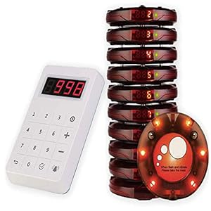 Retekess TD158 Pager Systeem Draadloos Mini Restaurant Pager Touchscreen Lichtgevende Charge 10 Pagers Verbeterd