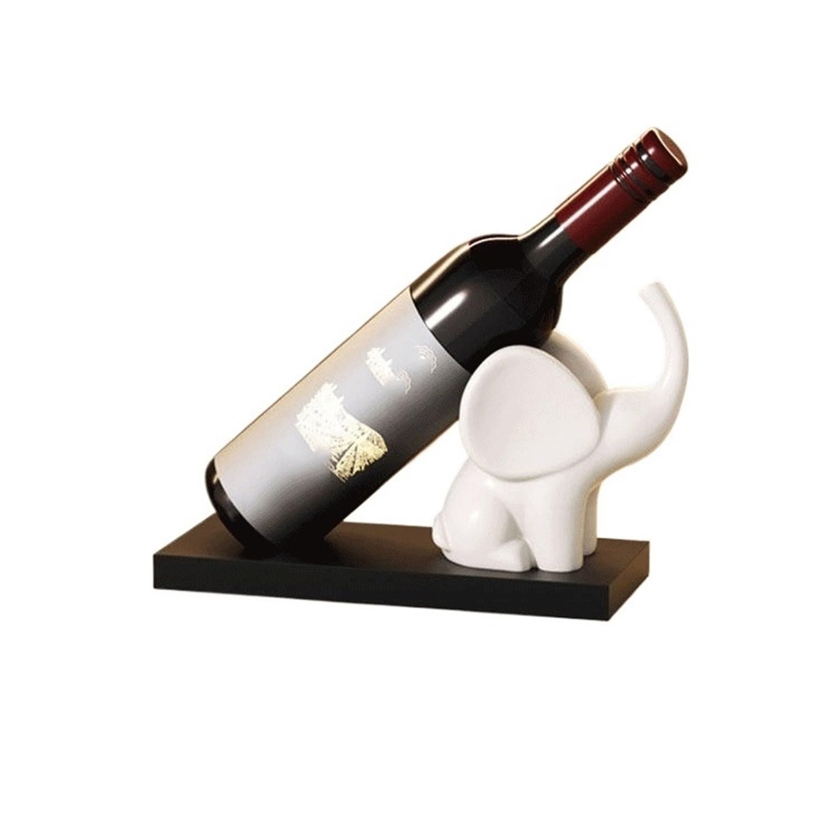 Uchwyt na butelkę wina Ozdoba na stojak wino w kształcie słonia do salonu Home Decor Kredens Szafka TV Stojak na wino
