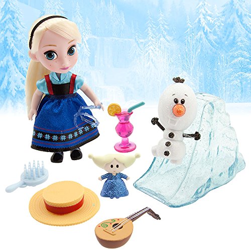 Disney Animators' Collection Frozen Elsa Mini Doll Play Set - 5 Inch