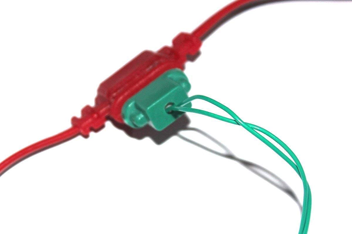 VRCT 13+1 Female Sockets Jointer Wire for LED/Rice Lights, Set of 4 (Colour May Vary) 1