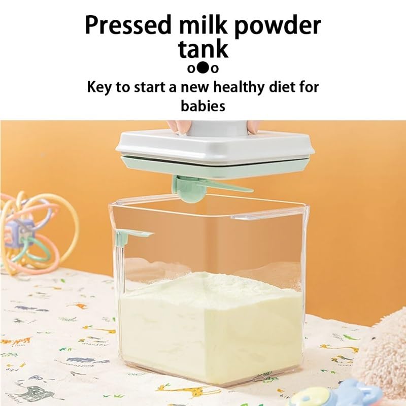 Contenitore for Alimenti, Grande capacità, Contenitore for Latte in Polvere, Organizer antiumidità(Yeloow 1000ml)