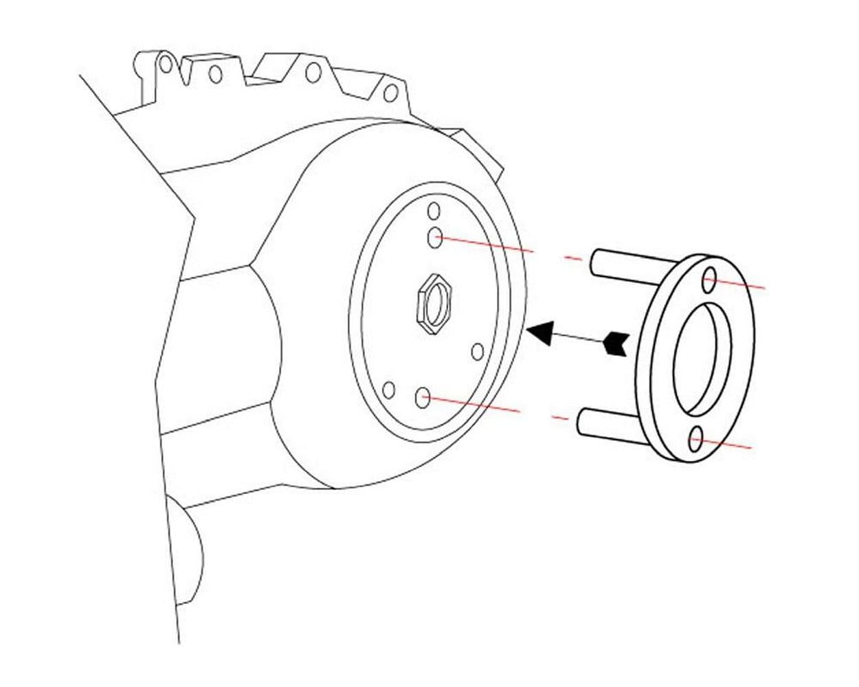 BUZZETTI Blockierwerkzeug Kupplungsglocke kompatibel für VESPA GTS Super ie 300 ccm 4T LC ZAPM45200, ET4 125 ZAPM19, ZAPM31, 125ie, 250ie, Sport, PIAGGIO