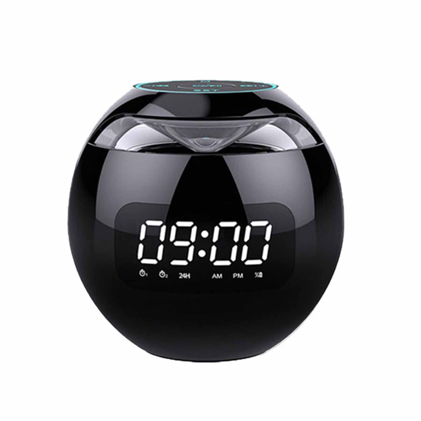 Wireless Bluetooth Speaker Colorful Subwoofer With LED Display FM Radio Alarm Clock Bluetooth Hifi Card MP3 Music Play