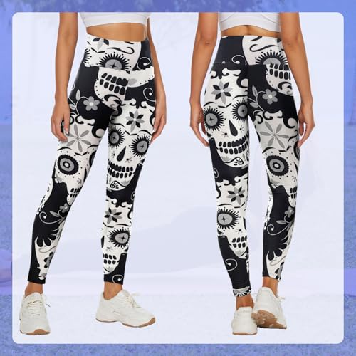 TNNZEET High Waist Leggings Damen Elastische Leggins Weiche Sporthose Gym – Ansicht 2