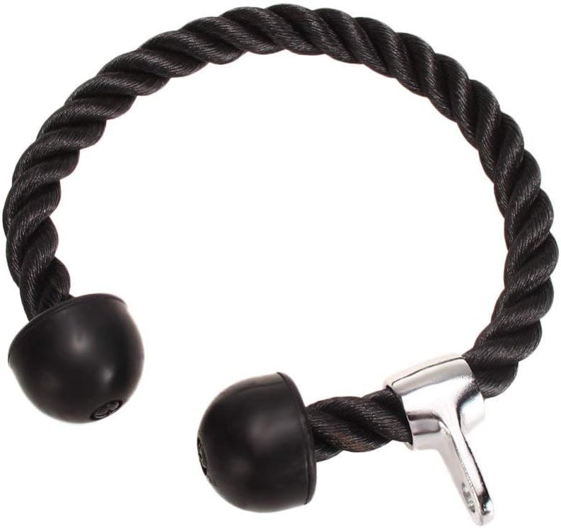 Tricep Rope Abdominal Crunches Cable Attachment Pull Down Laterals Biceps Training Fitness Equipment Body Building Gym Pull Rope