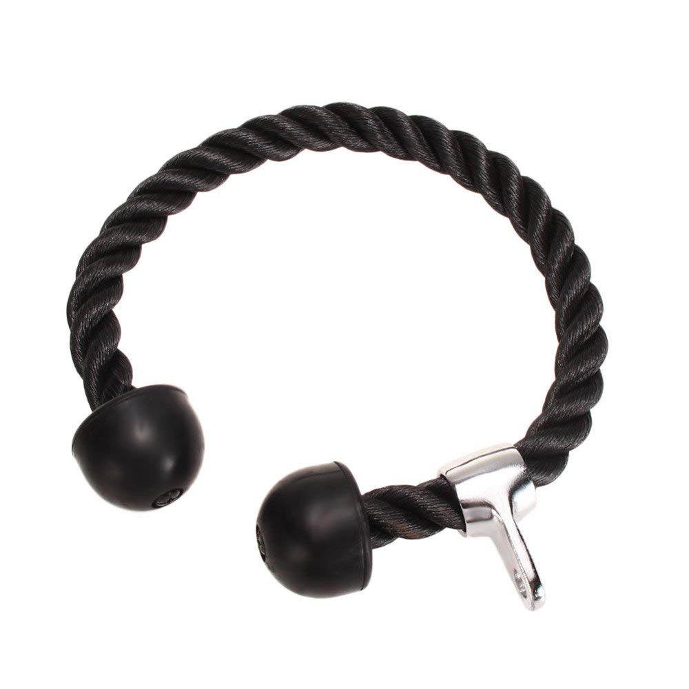 Tricep Rope Abdominal Crunches Cable Attachment Pull Down Laterals Biceps Training Fitness Equipment Body Building Gym Pull Rope