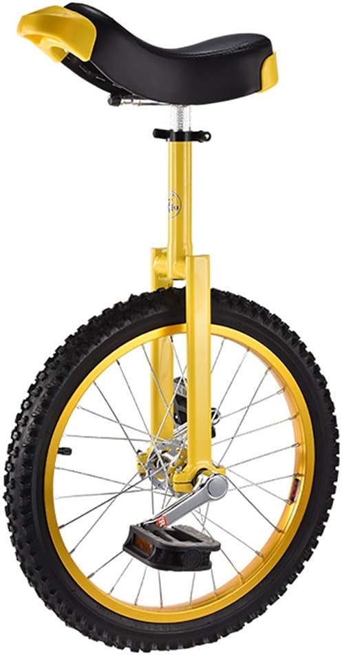 18-inch Unicycle, Height-Adjustable Non-Slip Butyl Mountain Tyre Balance Cycling Bike, Best Birthday, 3 Colors