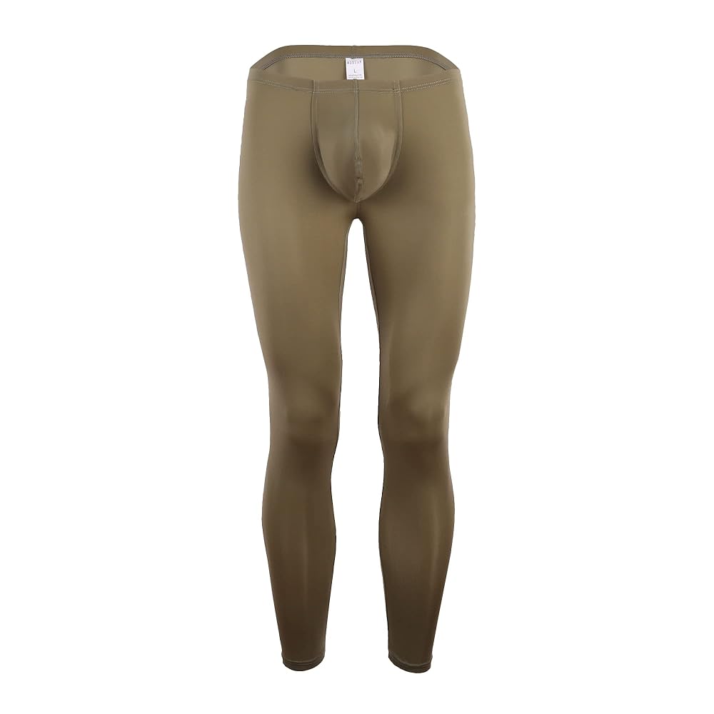 Amazon.com: Men's Cool Underwear Silky Leggings Pants Quick