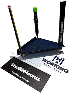 StealthMounts Working with Matt Trim Square | 4 1/2 inch (12cm) with Built in Scribe | 1 Trim Square Included | Made in The UK