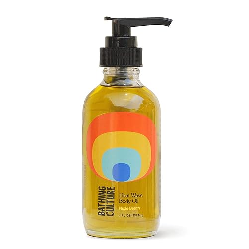 Bathing Culture - Aceite corporal orgánico de ola de calor  Cuidado personal natural, biodegradable, sostenible y vegano (4 fl oz  4.0 fl oz)