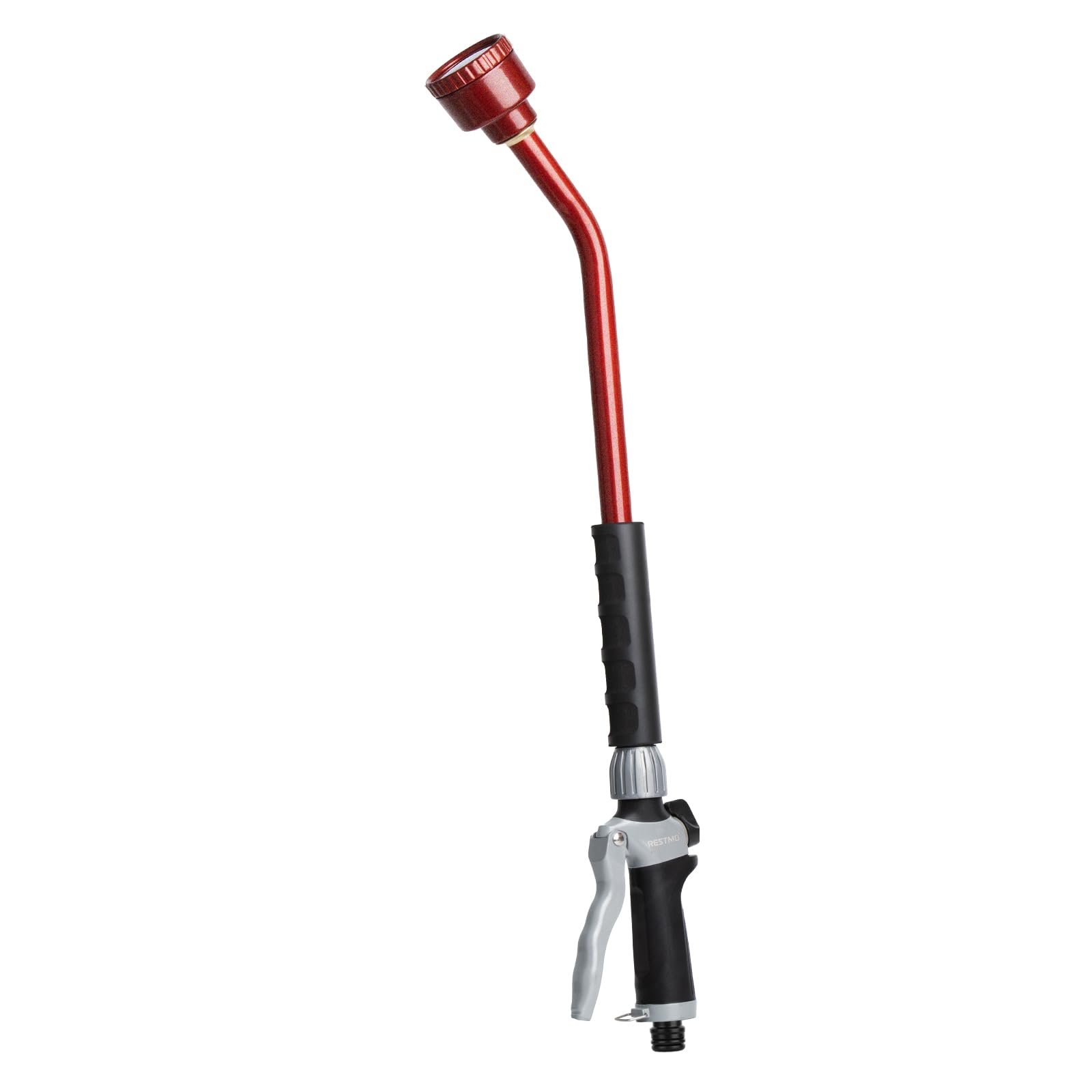 RESTMO Bâton d'arrosage en métal de 62 cm, long pommeau de jardin avec manche, tige d'arrosage
