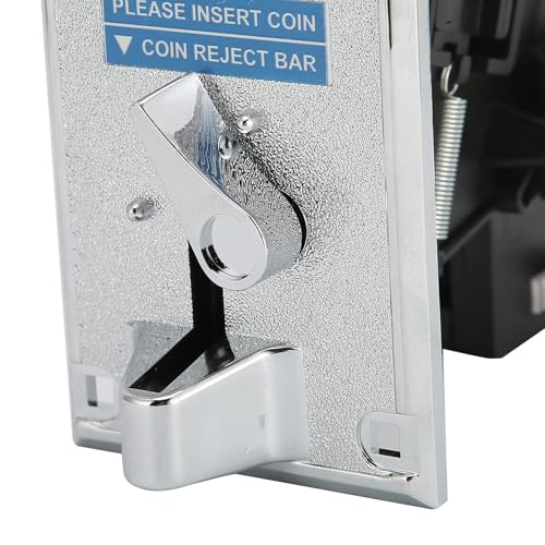 Smart Coin Acceptor, Comparative Anti Interference CPU Multi Coin Roll Down Coins Selector Game Coin Slot Acceptor for Arcade Game Mechanism Vending Machine