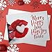 Canopy Street Red Mittens Heart Christmas Cards / 25 Winter Snow Holiday Cards With White Envelopes Pack / 5'' x 7'' Card Folded With Interior Verse/Made In The USA