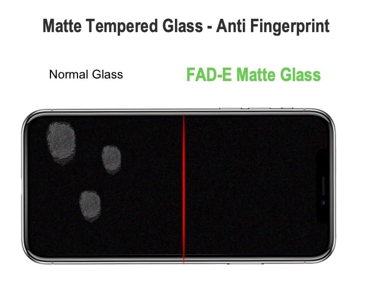 Image of FAD-E Matte Tempered Glass Screen Protector Guard Compatible for Samsung Galaxy S24 FE 5G (Matte Transparent)