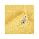 KITCHENAID Quilted Cotton Terry Cloth Oven Mitt, Pot Holder, Kitchen Towel 4-Pack Set, Heat Resistant, Silicone Grip, 16"x26", 7"x13" & 7"x10", Butter Yellow