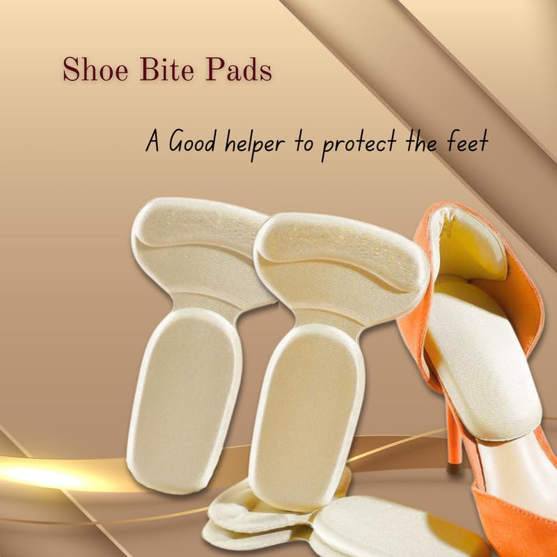 Wonder Care 2pcs (1 pair) Shoe Insole Heel Cushion Pad, Self Adhesive Reusable High Heel Grips for Losse Shoes, Shoe Bite Protectors, Heel Liners for Comfort & Heel Pain Relief - Image 2 thumbnail