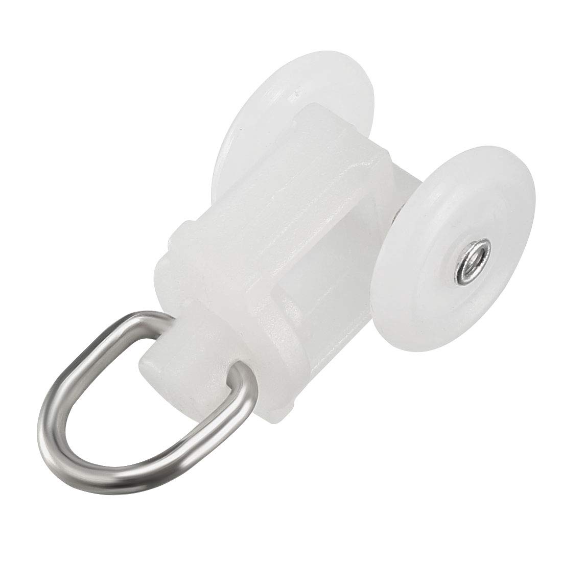 Sourcing Map 50-Pack Curtain Track Twin Wheel Carriers | 13mm