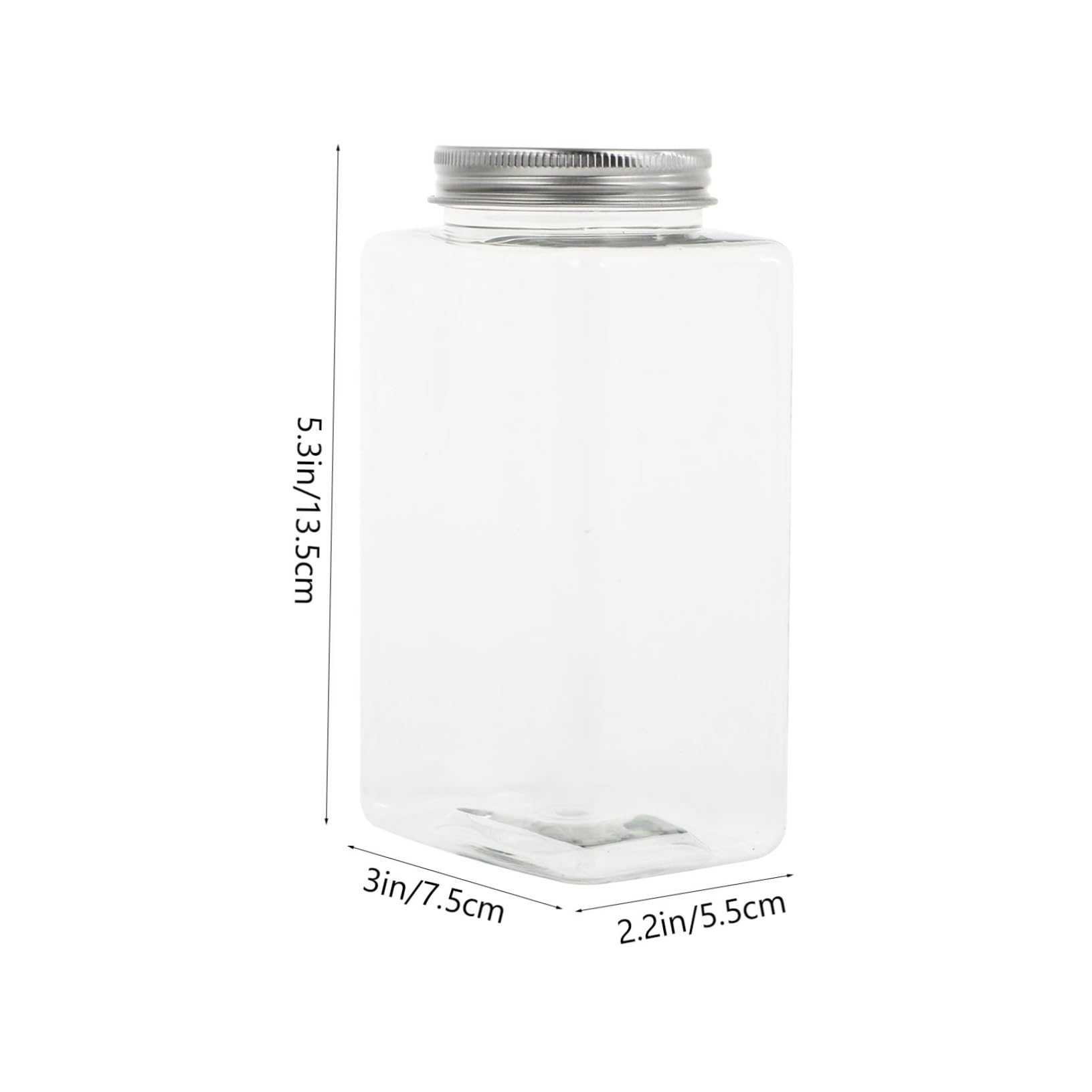 Hohopeti 10pcs Simple Milk Tea Bottles Plastic Drink Cups Juice Storage for Home Restaurant Cafe