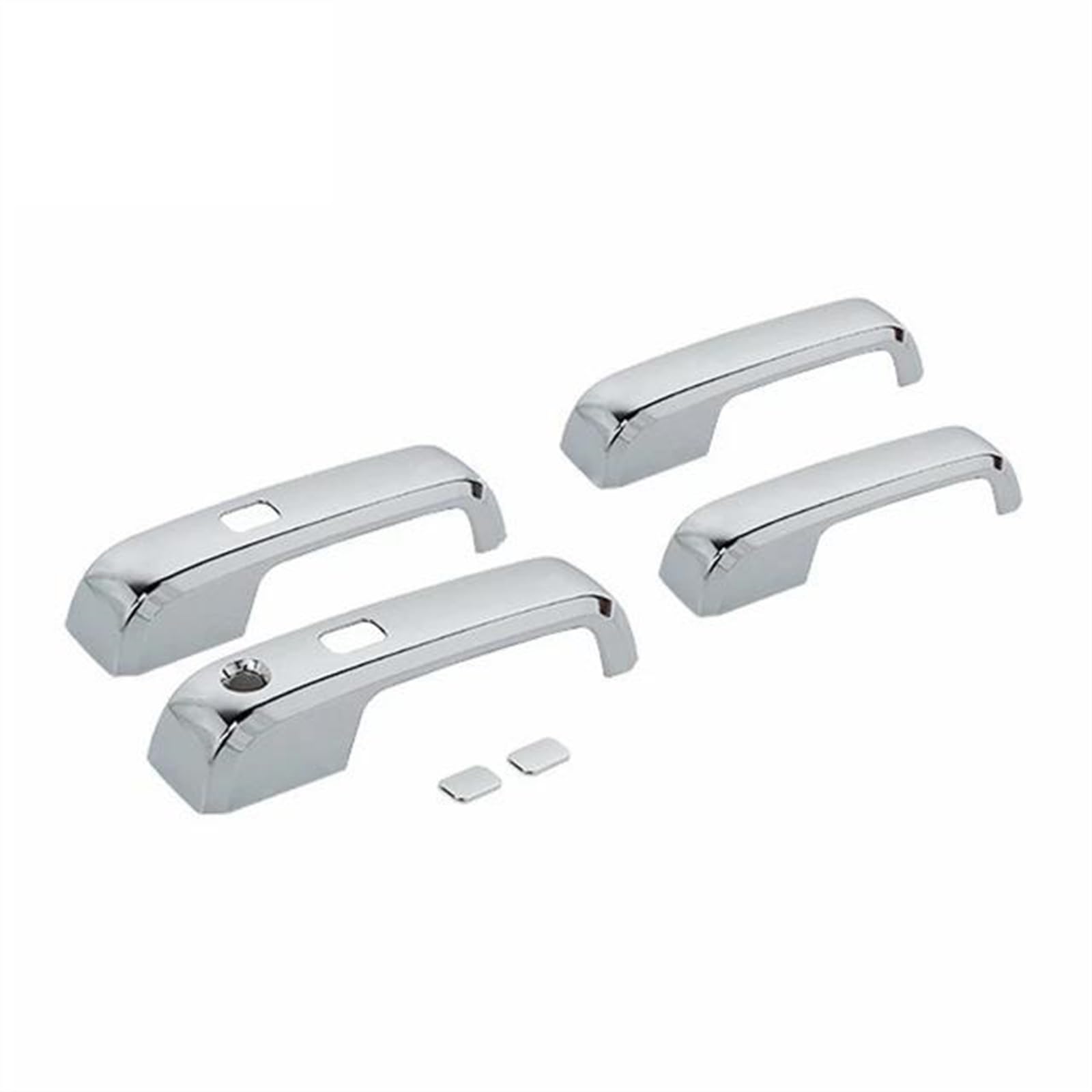 SLIMES Car Exterior Door Handle Grab Bowl Cover Trim Styling Auto Moldings ABS Accessories for Ford F150 2015-2020 Protection(C Chrome)