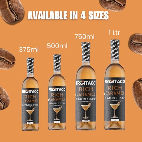 Image of Fruitaco Cappuccino Syrup: Perfect Mixer for Enhancing Mocktails & Cocktails, Drinks, and Mojitos at Parties, Conveniently Packaged in a 750ml Bottle for All Your Mixing Needs | Non-Alcoholic