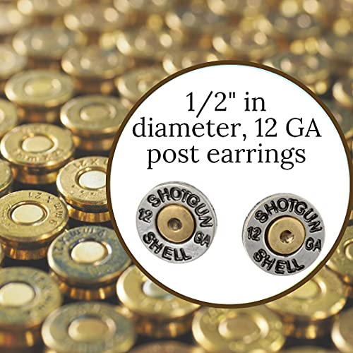 PammyJ Simulated Bullet Shotgun Shell Post Earrings4