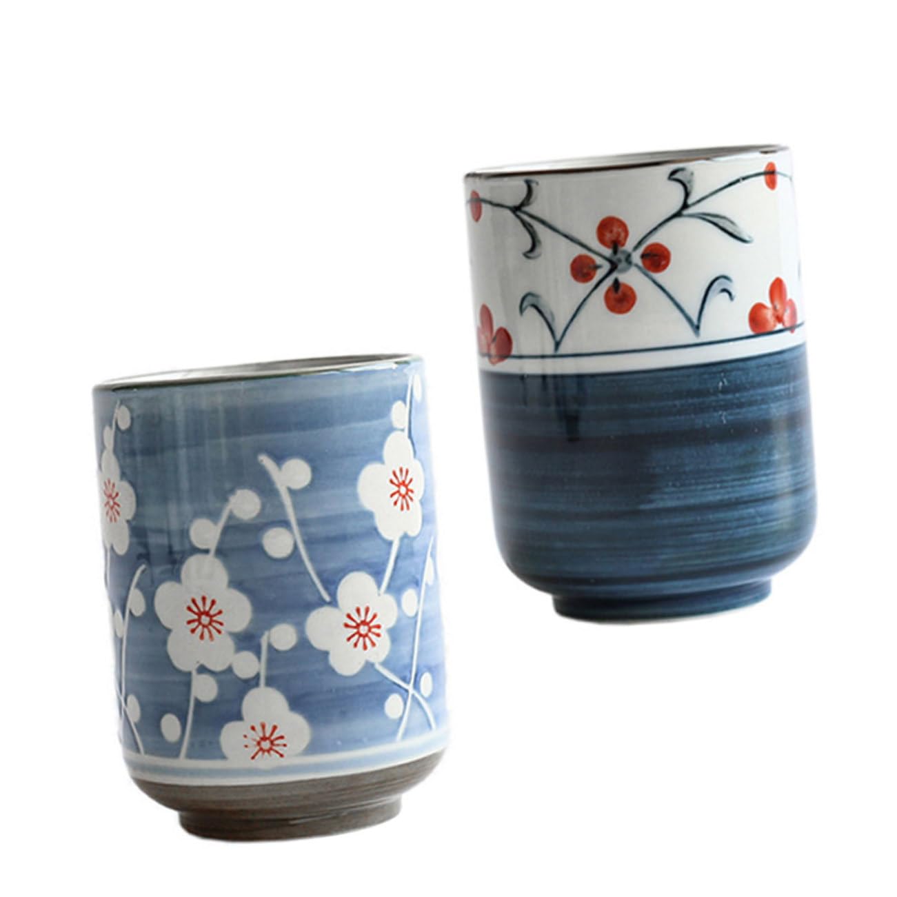 Ciieeo 2piezas Tazas De Cerámica Japonesa Pintadas Mano Para Té y Agua Decorativas y Prácticas Para Casa y Cafetería