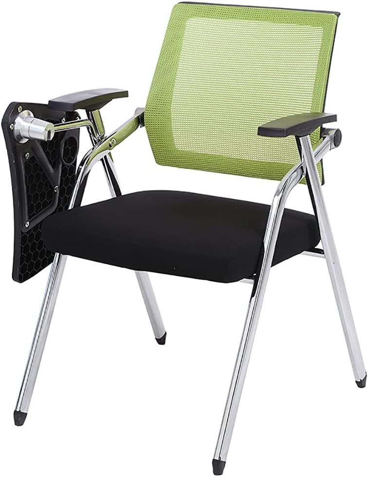Chaise de bureau pliable et empilable avec tablette pour étudiant