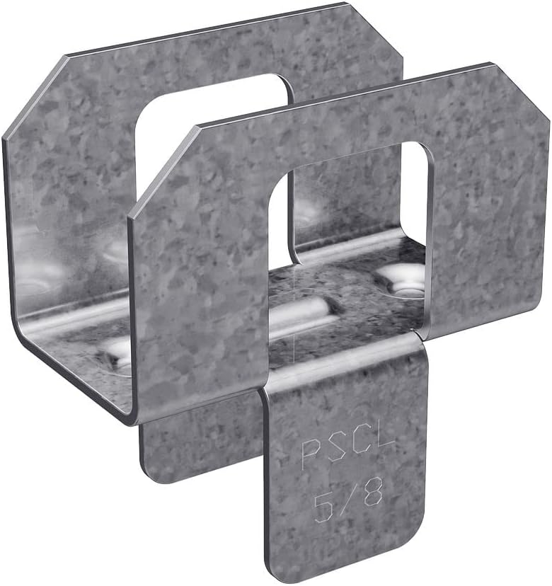 Simpson Strong-Tie PSCL 5/8-20-Gauge Panel Sheathing Clip for 5/8 Plywood 250ct