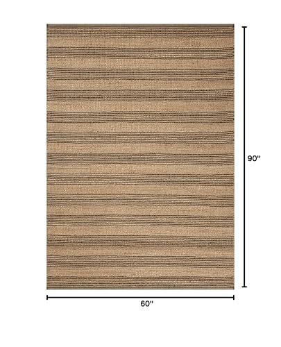 Image of Loloi Chris Loves Julia Judy Natural /Chocolate 5'-0 inch x 7'-6 inch Area Rug