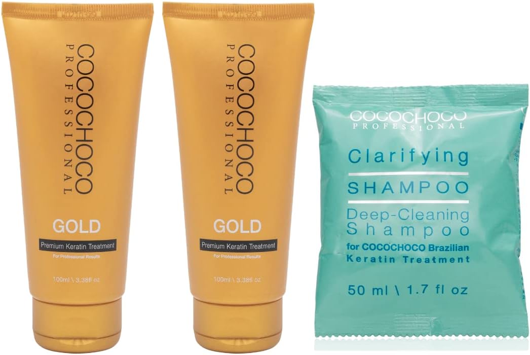 Cocochoco Professional Gold Keratin Kit In Box Gold Keratin Hair