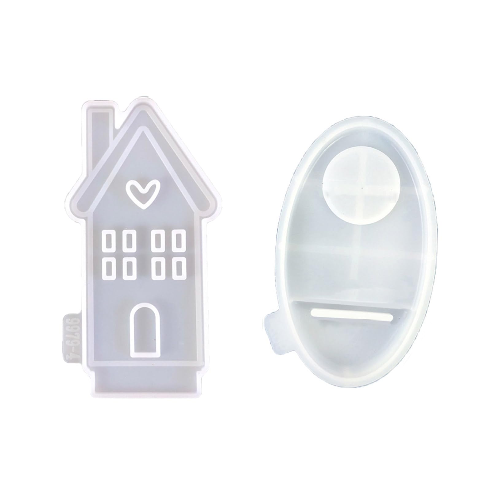Stampo in silicone a forma di casa a forma di casa per candelabro in calcestruzzo decorazioni per gesso stampi per colata in resina