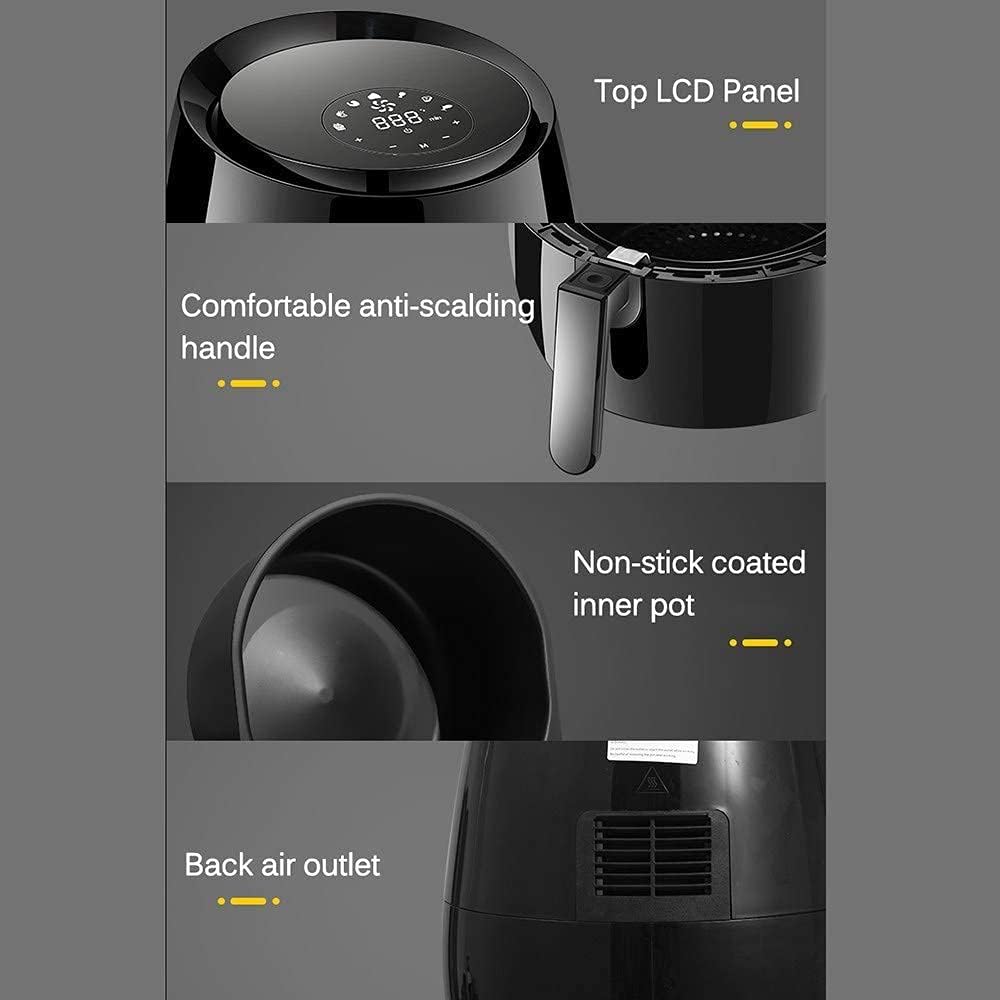 Household Air Fryer, with Smart Digital Screen, Oilless Smoke-Free Electric Fryer, Nonstick, Equipped Intelligence Touch, 1400W Comfortable anniversary