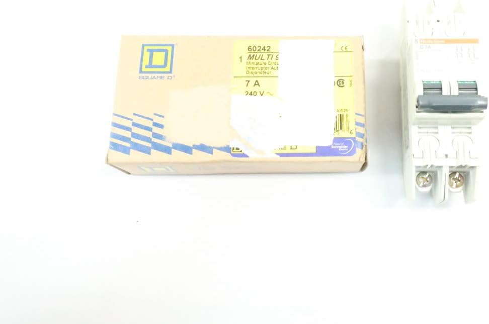 MERLIN GERIN 60242 Multi 9 C60 7A 2P 240V-AC Circuit Breaker D633599