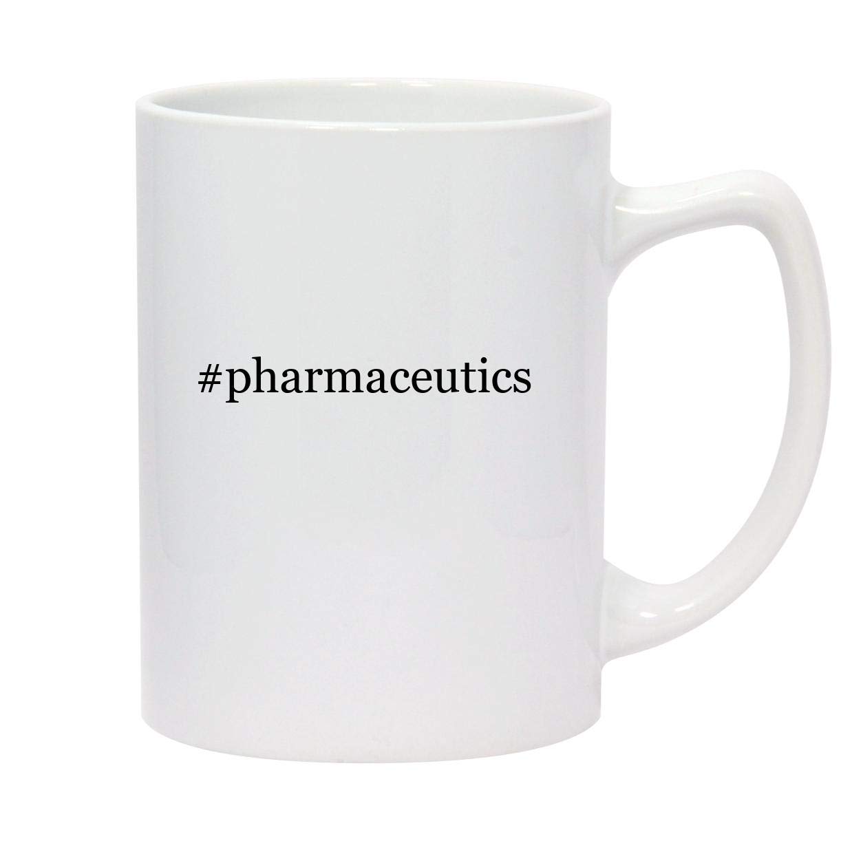#pharmaceutics - 14oz Hashtag White Ceramic Statesman Coffee Mug