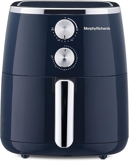 Morphy Richards 5 Litre Classic Crisp Pro Air Fryer|Easy Knob Control|Adjustable Time & Temperature Control|Voltage Fluctuation…