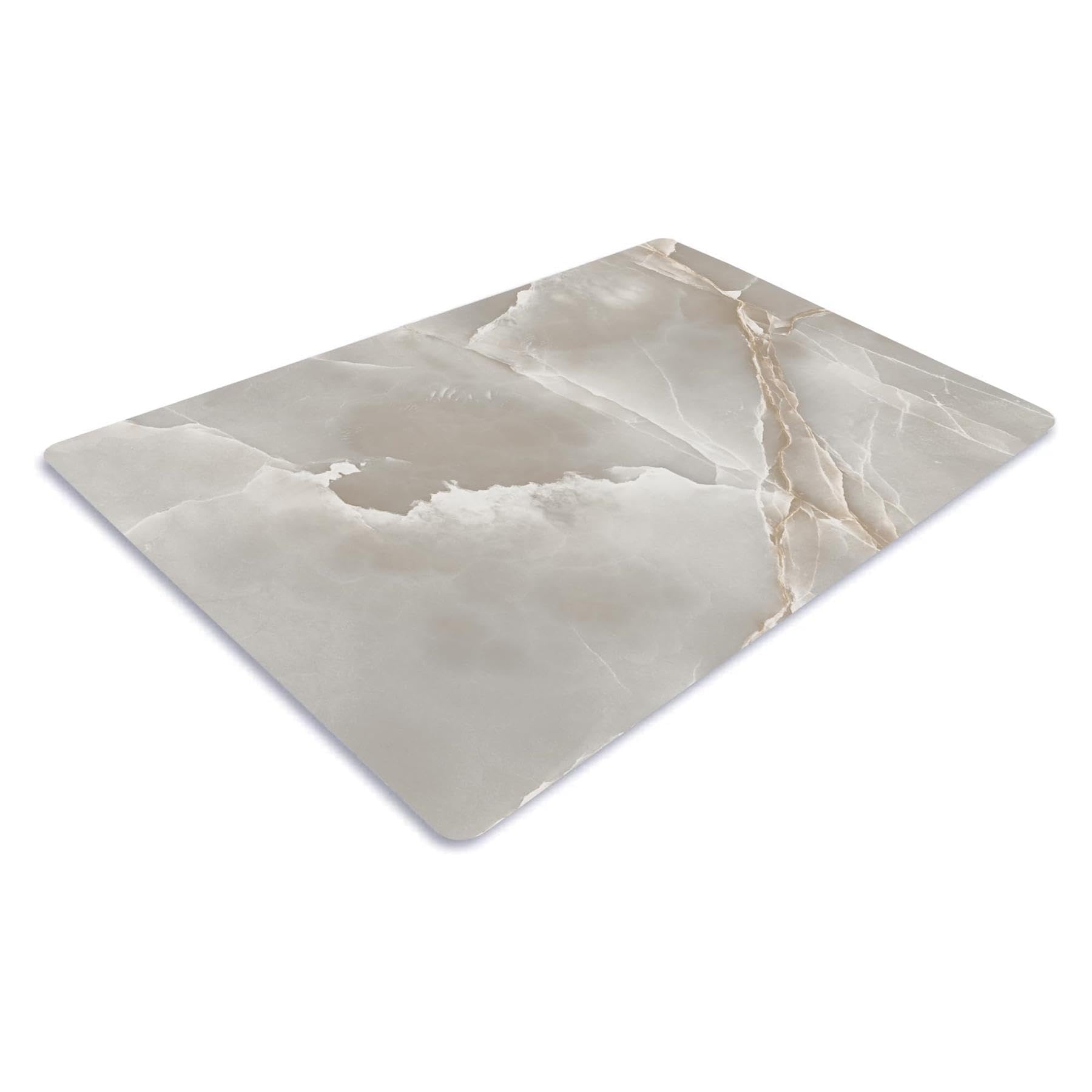 Chopping Board-Catering Cutting Set-Kitchen Board-Glass Worktop Savers-Sink Chopping Board-Large-Worktop Protectors Heat Resistant-Marble Effect Grey (Design 3, 50 x 32 cm (Pack of 1))