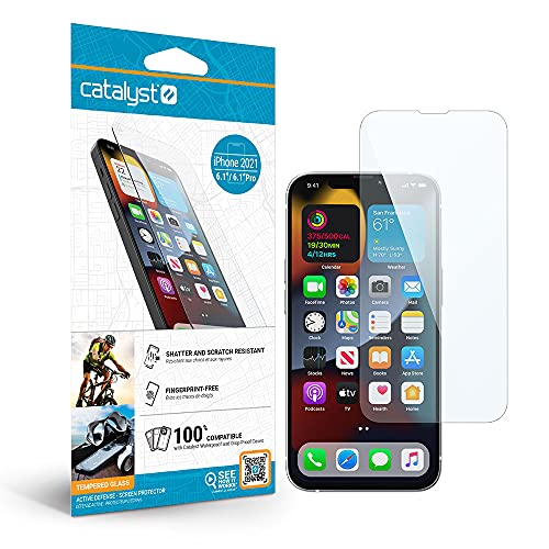 Catalyst Tempered Glass Full Coverage Screen Protector for iPhone 13 Pro Max, Case-Friendly, Compatible with Catalyst Case