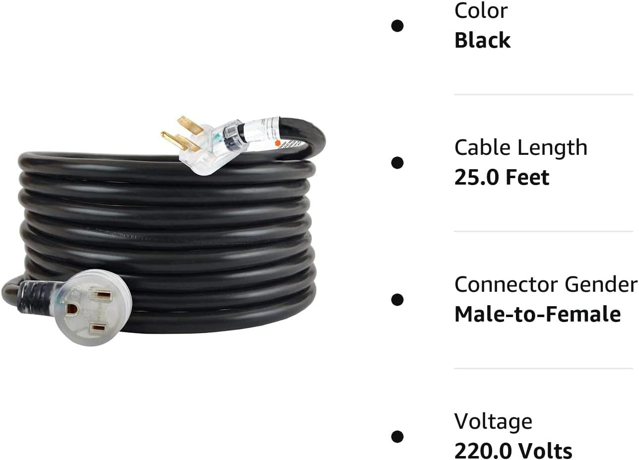 BougeRV Cable De Extensión De Soldador NEMA 6-50 De 40