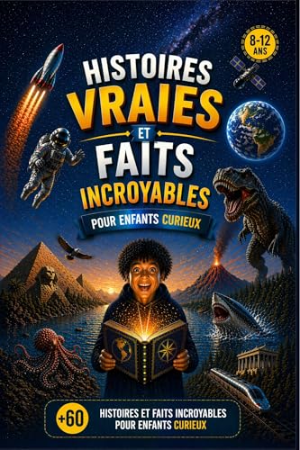 Histoires vraies et faits incroyables pour enfants curieux: Plus de 60 histoires fascinantes illustrées pour découvrir les animaux, la science et le monde...