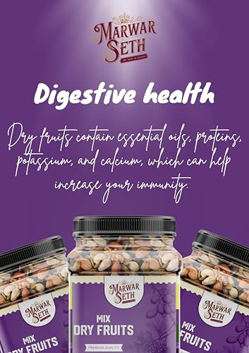 Image of Marwar Seth Panchmewa Mix Dry Fruit 1KG | Healthy Mixed Nuts and Seed with Almonds, Cashews, Dates, Pumpkin Seeds, Candied Amla | Reusable Jar Pack