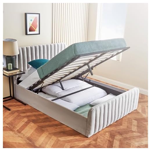 Home Treats Ottoman Bed Frame Double | Storage Bed 4ft6 | Luxury Padded Velvet Upholstery Bed With Storage (No Mattress, Double)... 31 Home Treats Ottoman Bed Frame Double | Storage Bed 4ft6 | Luxury Padded Velvet Upholstery Bed With Storage (No Mattress, Double)...