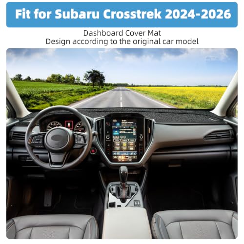 Image of Dash Cover Mat for Subaru Crosstrek 2024-2026 Non-Slip Dashboard Cover Mat Sunshade UV Rays Protector Interior Accessories
