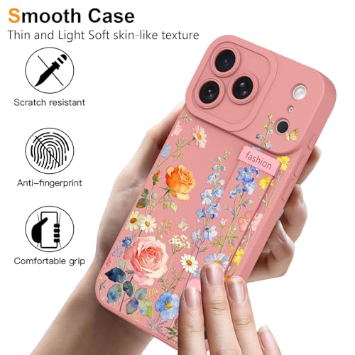 PERRKLD for iPhone 17 Pro Case Cute Rose with Adjustable Wrist Strap Stand by PERRKLD - Used condition - Image 6