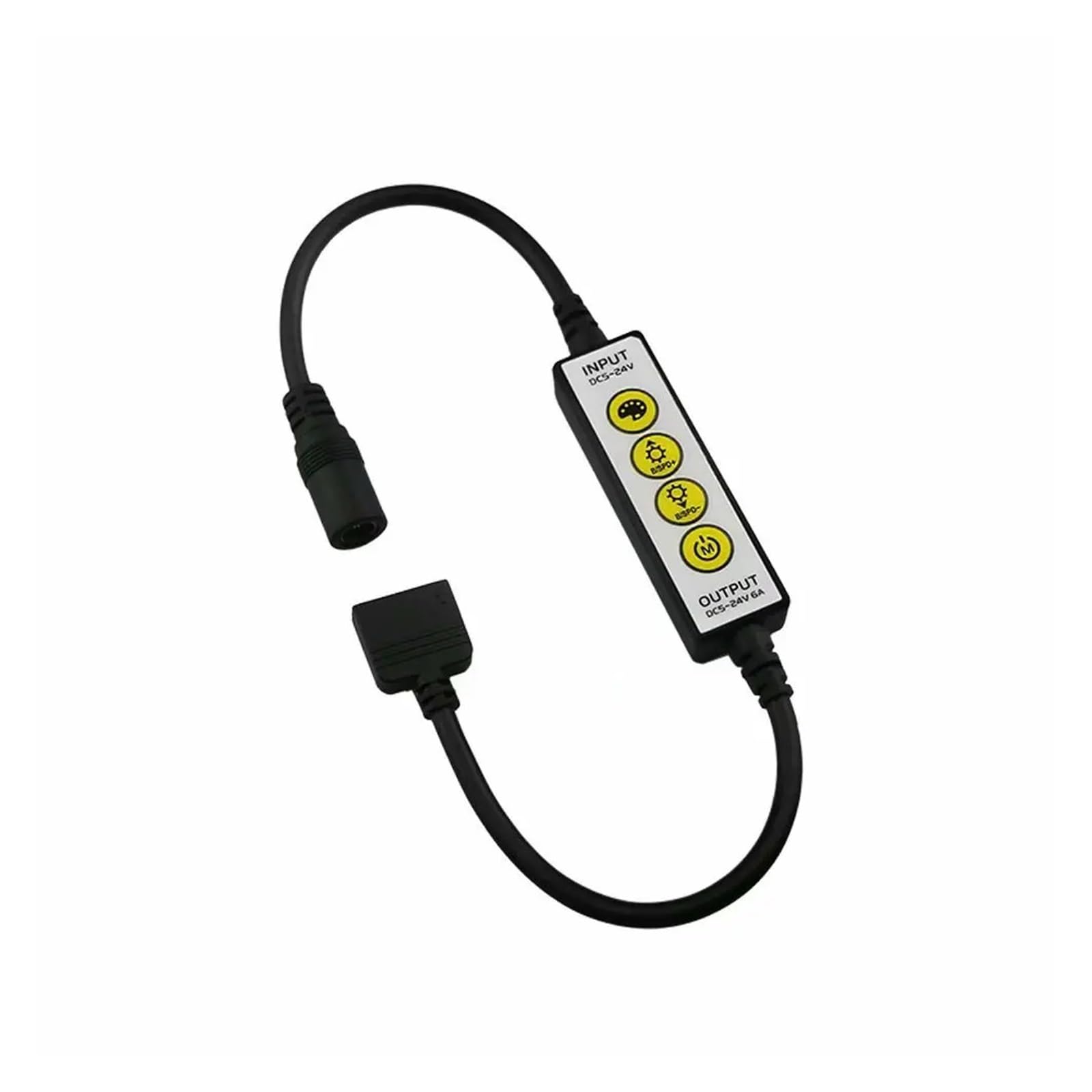 Mini controller LED 5-24V monocromatico RGB RGBW controllo mini dimmer for striscia luminosa 5050/3528 CE RoHS(RGB (Red Green Blue))