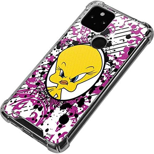 Skinit Clear Phone Case Compatible with Google Pixel 4a 5G - Officially Licensed Looney Tunes Tweety Bird with Attitude Design