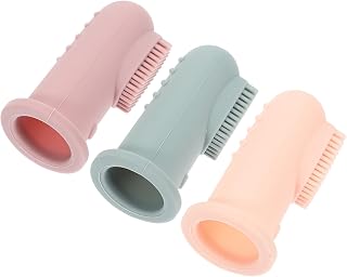 NIYANGLE 3 Pçs Escova De Dentes Escova De Dentes De Silicone Escova Limpa Para Escova De Dentes Para Escova De Dentes Escova De Dentes Brinquedos De Dentição Infantil Macia Sílica Gel